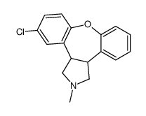 cis-5-chloro-2,3,3a,12b-tetrahydro-2-methyl-1H-dibenz[2,3:6,7]oxepino[4,5-c]pyrrole结构式