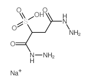 Butanedioic acid, 2-sulfo-, 1,1,4,4-tetrahydrazide, sodiumsalt (1:1) picture