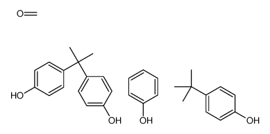 4-tert-butylphenol,formaldehyde,4-[2-(4-hydroxyphenyl)propan-2-yl]phenol,phenol结构式