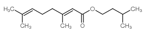 isoamyl geranate Structure