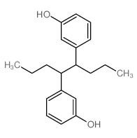 3-[5-(3-hydroxyphenyl)octan-4-yl]phenol结构式