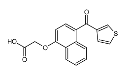 2-[4-(thiophene-3-carbonyl)naphthalen-1-yl]oxyacetic acid Structure