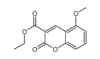 ethyl 5-methoxy-2-oxochromene-3-carboxylate结构式