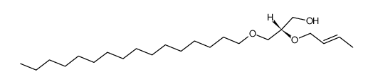 (S)-2-but-2-enyloxy-3-hexadecyloxy-propan-1-ol结构式