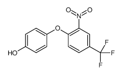 4-[2-nitro-4-(trifluoromethyl)phenoxy]phenol结构式