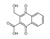 3-(hydroxymethyl)-4-oxido-1-oxoquinoxalin-1-ium-2-carboxylic acid结构式