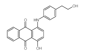 9,10-Anthracenedione,1-hydroxy-4-[[4-(2-hydroxyethyl)phenyl]amino]-结构式