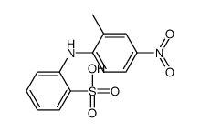 [(2-methyl-4-nitrophenyl)amino]benzenesulphonic acid结构式