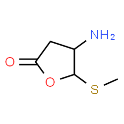 2(3H)-Furanone,4-aminodihydro-5-(methylthio)-(9CI) Structure