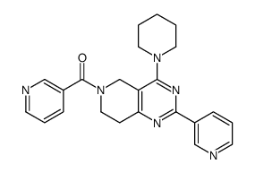 (4-piperidin-1-yl-2-pyridin-3-yl-7,8-dihydro-5H-pyrido[4,3-d]pyrimidin-6-yl)-pyridin-3-ylmethanone Structure