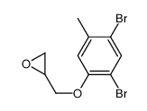 [(2,4-dibromo-5-methylphenoxy)methyl]oxirane结构式