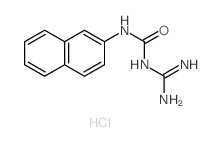 1-Amidino-3-(.beta.-naphthyl)urea hydrochloride Structure