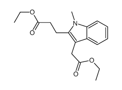 3-(3-(2-乙氧基-2-氧代乙基)-1-甲基-1H-吲哚-2-基)丙酸乙酯图片