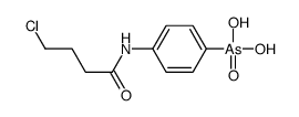 [4-(4-chlorobutanoylamino)phenyl]arsonic acid Structure