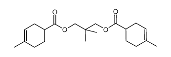 2,2-dimethyl-propane-1,3-diol bis(4-methyl-3-cyclohexenecarboxylate) Structure