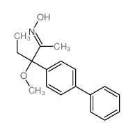 (NZ)-N-[3-methoxy-3-(4-phenylphenyl)pentan-2-ylidene]hydroxylamine Structure