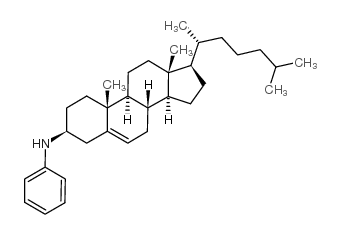 Cholest-5-en-3-amine,N-phenyl-, (3b)-(9CI) structure