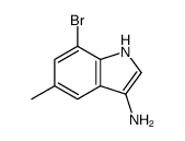 7-bromo-5-methyl-1H-indol-3-amine结构式