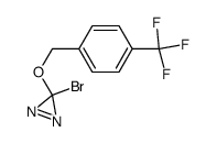 3-(p-trifluoromethylbenzyloxy)-3-bromoaziridine结构式