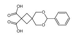 7-Phenyl-6,8-dioxaspiro[3.5]nonan-2,2-dicarbonsaeure Structure