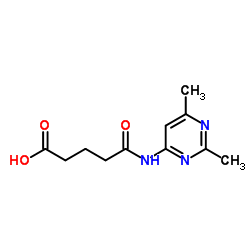 4-(2,6-DIMETHYL-PYRIMIDIN-4-YLCARBAMOYL)-BUTYRIC ACID Structure