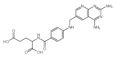 2-[[4-[(7,9-diamino-2,8,10-triazabicyclo[4.4.0]deca-2,4,6,8,10-pentaen-4-yl)methylamino]benzoyl]amino]pentanedioic acid Structure