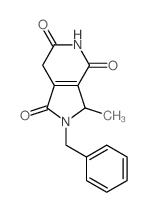 8-benzyl-9-methyl-3,8-diazabicyclo[4.3.0]non-10-ene-2,4,7-trione结构式