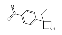 Azetidine, 3-ethyl-3-(4-nitrophenyl)- (9CI) structure