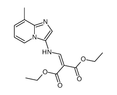 diethyl 2-(((8-methylimidazo[1,2-a]pyridin-3-yl)amino)methylene)malonate Structure