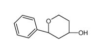 (2R,4S)-2-Phenyl-tetrahydro-2H-pyran-4-ol结构式