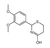 2-(3,4-dimethoxyphenyl)-1,3-thiazinan-4-one Structure