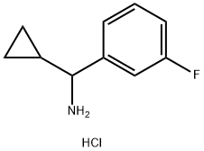 cyclopropyl(3-fluorophenyl)methanamine HCl结构式