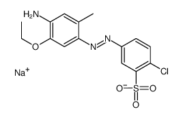 sodium 5-[(4-amino-5-ethoxy-o-tolyl)azo]-2-chlorobenzenesulphonate结构式