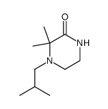 Piperazinone, 3,3-dimethyl-4-(2-methylpropyl)- (9CI) structure