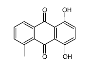 1,4-dihydroxy-5-methyl-anthraquinone Structure