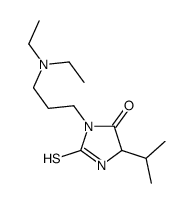 Hydantoin, 3-(3-(diethylamino)propyl)-5-isopropyl-2-thio-结构式