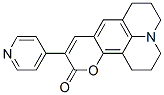 10-(4-Pyridyl)-2,3,6,7-tetrahydro-1H,5H,11H-[1]benzopyrano[6,7,8-ij]quinolizine-11-one结构式