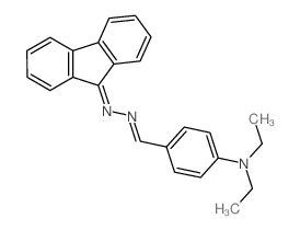 N,N-diethyl-4-[(fluoren-9-ylidenehydrazinylidene)methyl]aniline结构式