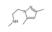 2-(3,5-dimethylpyrazol-1-yl)-N-methylethanamine Structure