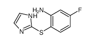 5-fluoro-2-(1H-imidazol-2-ylsulfanyl)aniline Structure