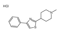 2-(1-methylpiperidin-4-yl)-4-phenyl-1,3-thiazole,hydrochloride结构式