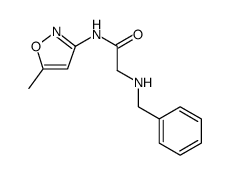 Acetamide, N-(5-methyl-3-isoxazolyl)-2-[(phenylmethyl)amino] Structure