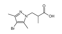 3-(4-BROMO-3,5-DIMETHYL-PYRAZOL-1-YL)-2-METHYL-PROPIONIC ACID Structure