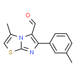 3-METHYL-6-(3-METHYLPHENYL)IMIDAZO[2,1-B]THIAZOLE-5-CARBOXALDEHYDE结构式