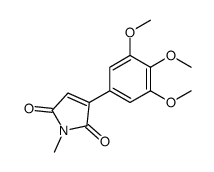 1-methyl-3-(3,4,5-trimethoxyphenyl)pyrrole-2,5-dione结构式