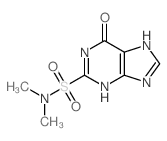 1H-Purine-2-sulfonamide,6,9-dihydro-N,N-dimethyl-6-oxo-结构式