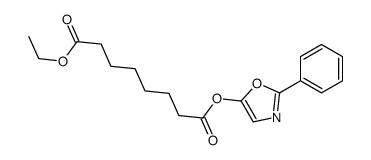 1-O-ethyl 8-O-(2-phenyl-1,3-oxazol-5-yl) octanedioate Structure