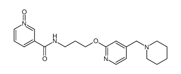 N-[3-(4-piperidinomethylpyrid-2-yloxy)propyl]3-pyridinecarboxamide 1-oxide结构式