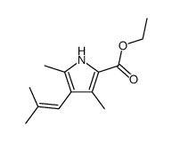 3,5-Dimethyl-4-(2-methyl-propenyl)-1H-pyrrole-2-carboxylic acid ethyl ester Structure