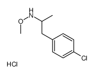 1-(4-chlorophenyl)-N-methoxypropan-2-amine,hydrochloride Structure